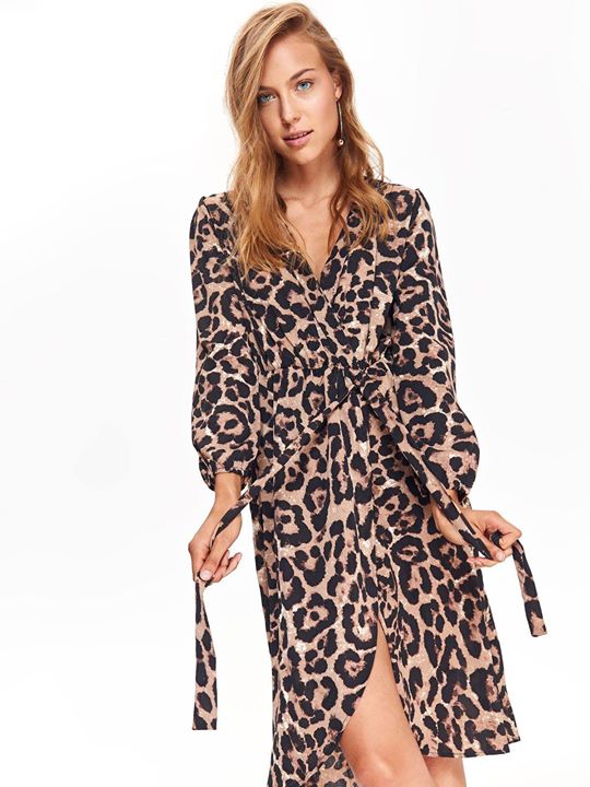 Leopard κρουαζέ φόρεμα!